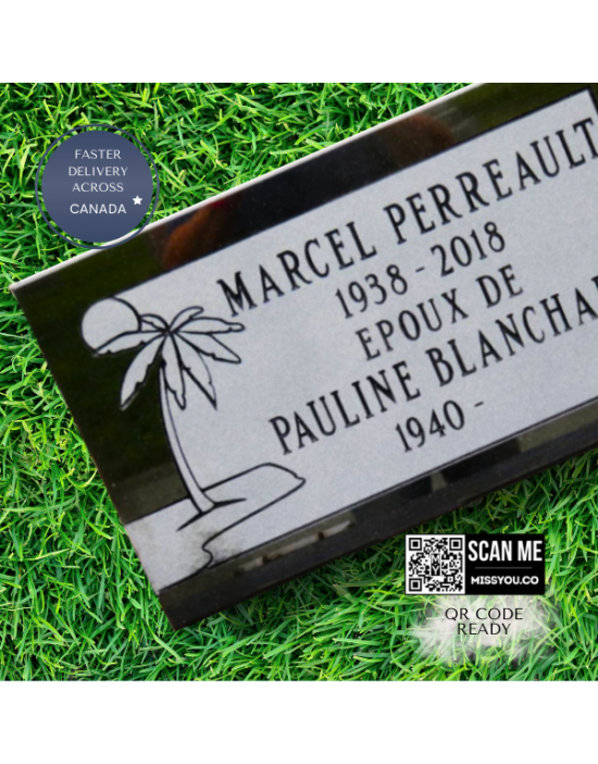 Flat Granite Marker #043